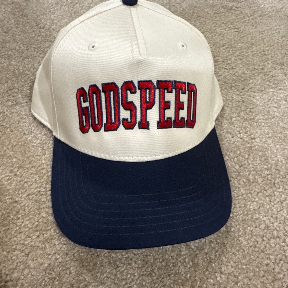 Zach Bryan Quittin Time Tour "GODSPEED" Hat Red & Blue RARE